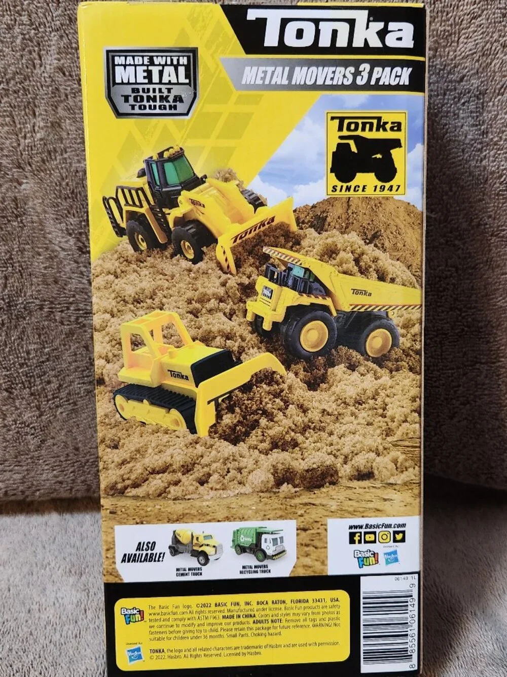 TONKA Metal Movers 3 Pack - NEW